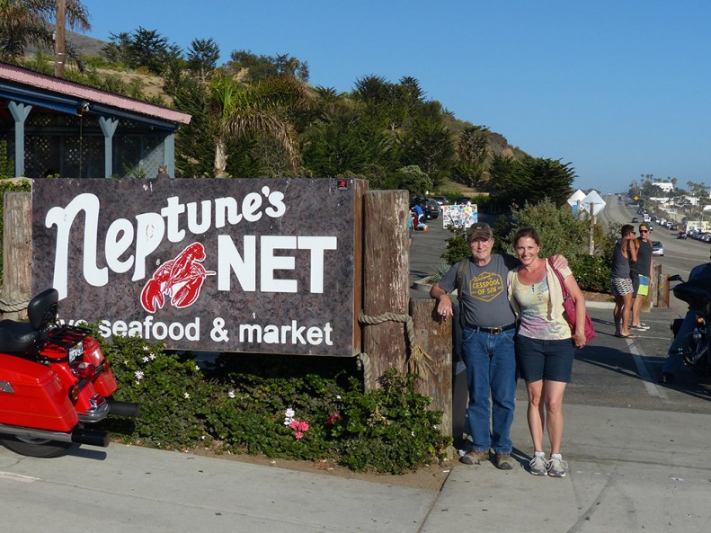 At the legendary seafood restaurant near Malibu, about 25 minutes from Ann's condo in Camarillo.